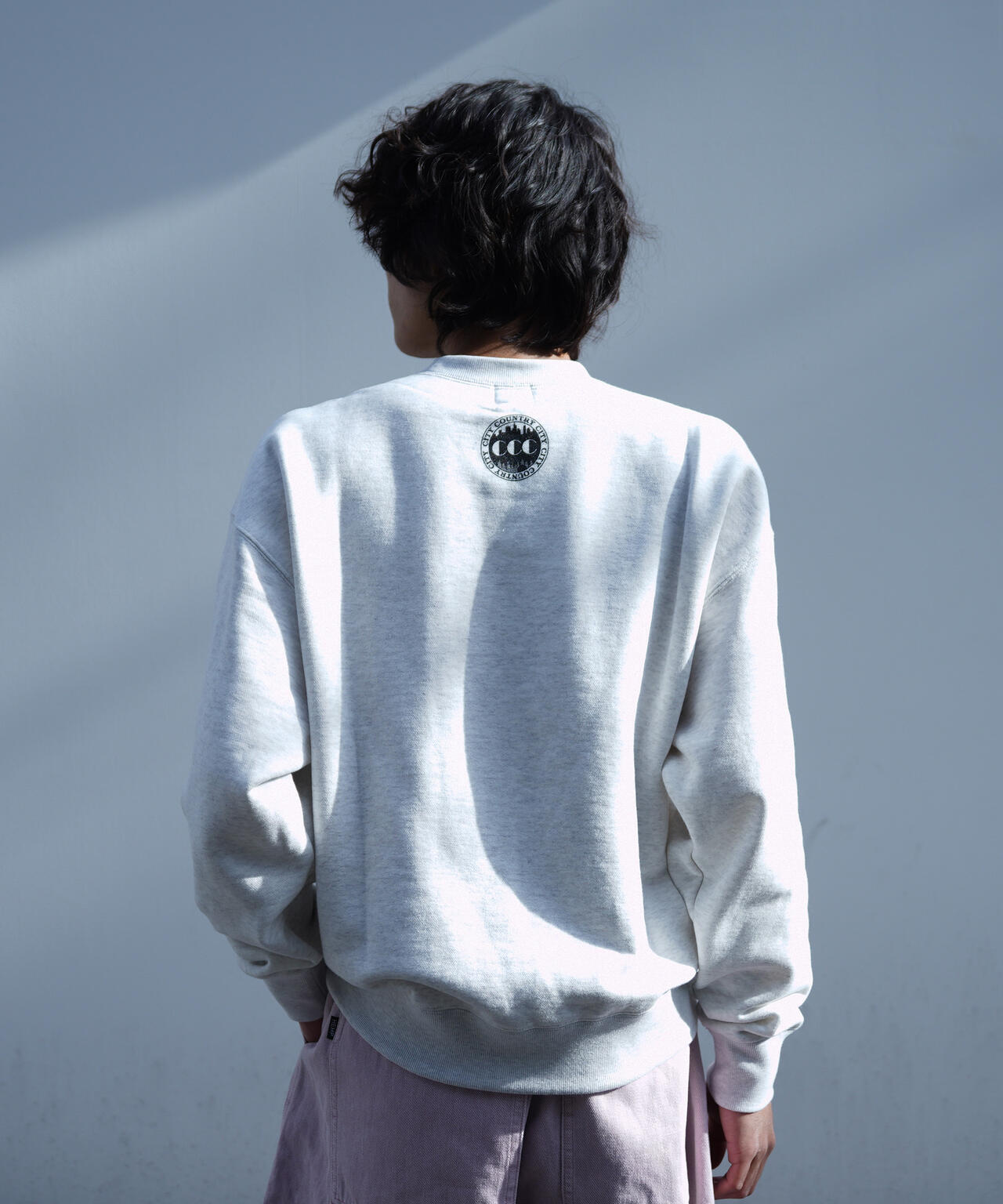 CITY COUNTRY CITY×MANASTASH/EMBROIDERED LOGO SWEAT