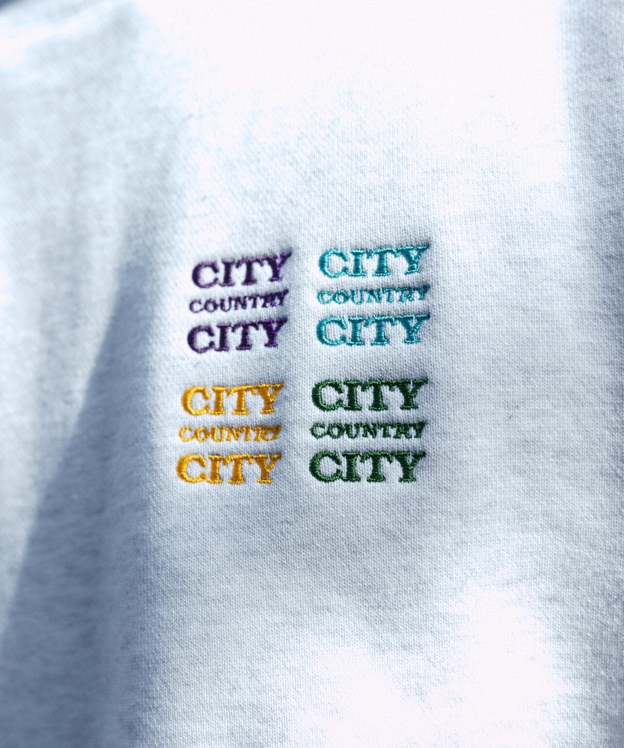 CITY COUNTRY CITY×MANASTASH/EMBROIDERED LOGO SWEAT