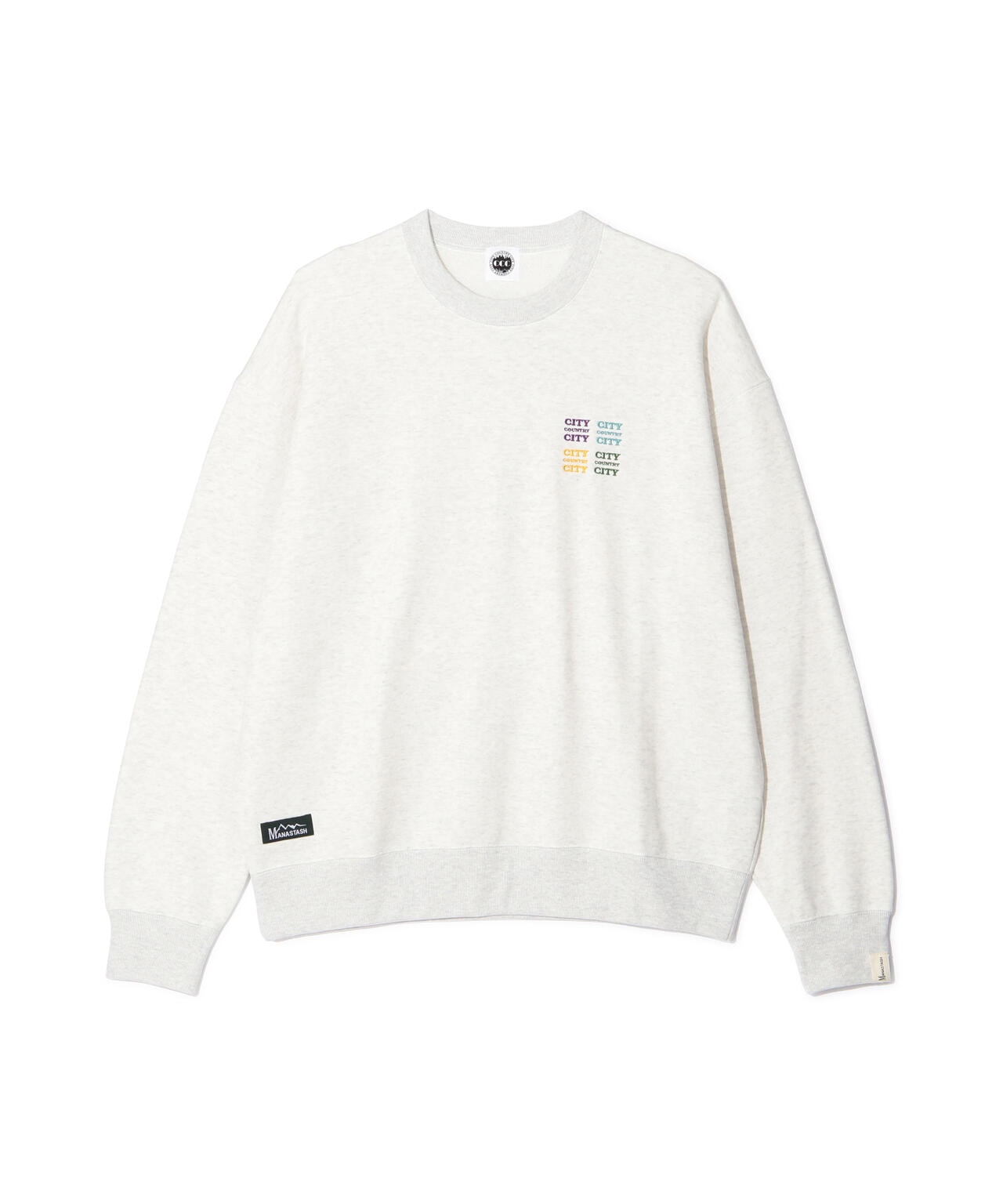 CITY COUNTRY CITY×MANASTASH/EMBROIDERED LOGO SWEAT