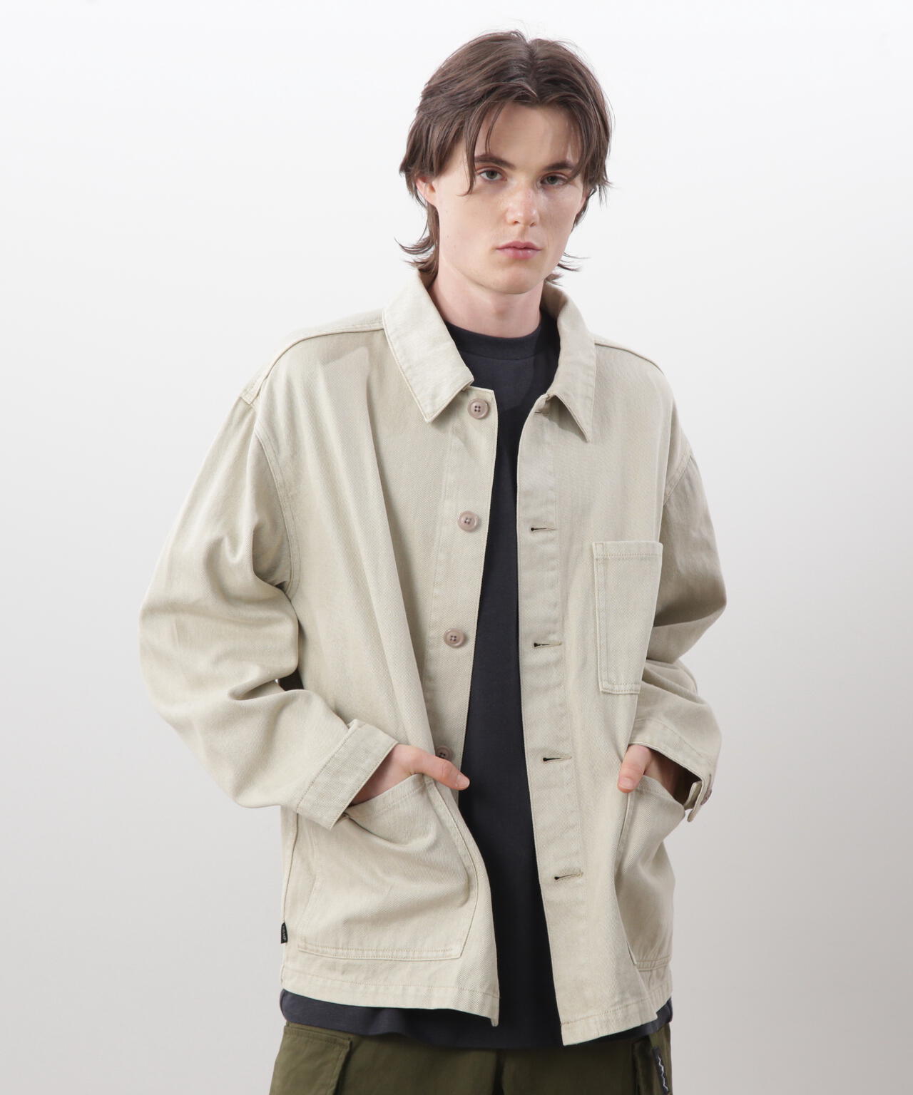 MANASTASH/マナスタッシュ/HEMP WASHED CHORE JACKET