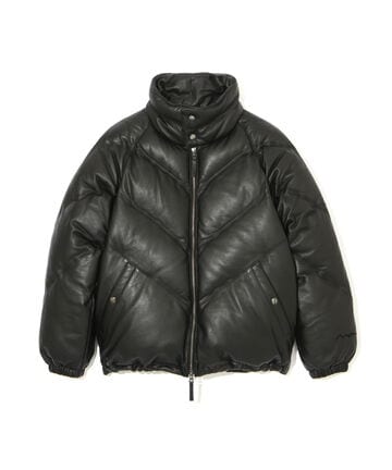 【先行予約 12月上旬-12月中旬入荷予定】MANASTASH/マナスタッシュ/V LEATHER DOWN JACKET