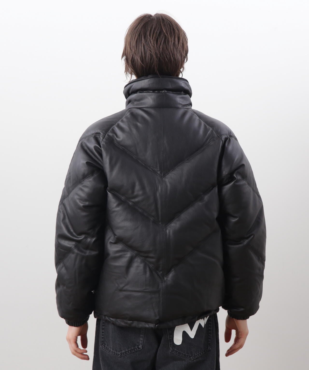 MANASTASH/マナスタッシュ/ V LEATHER DOWN JACKET