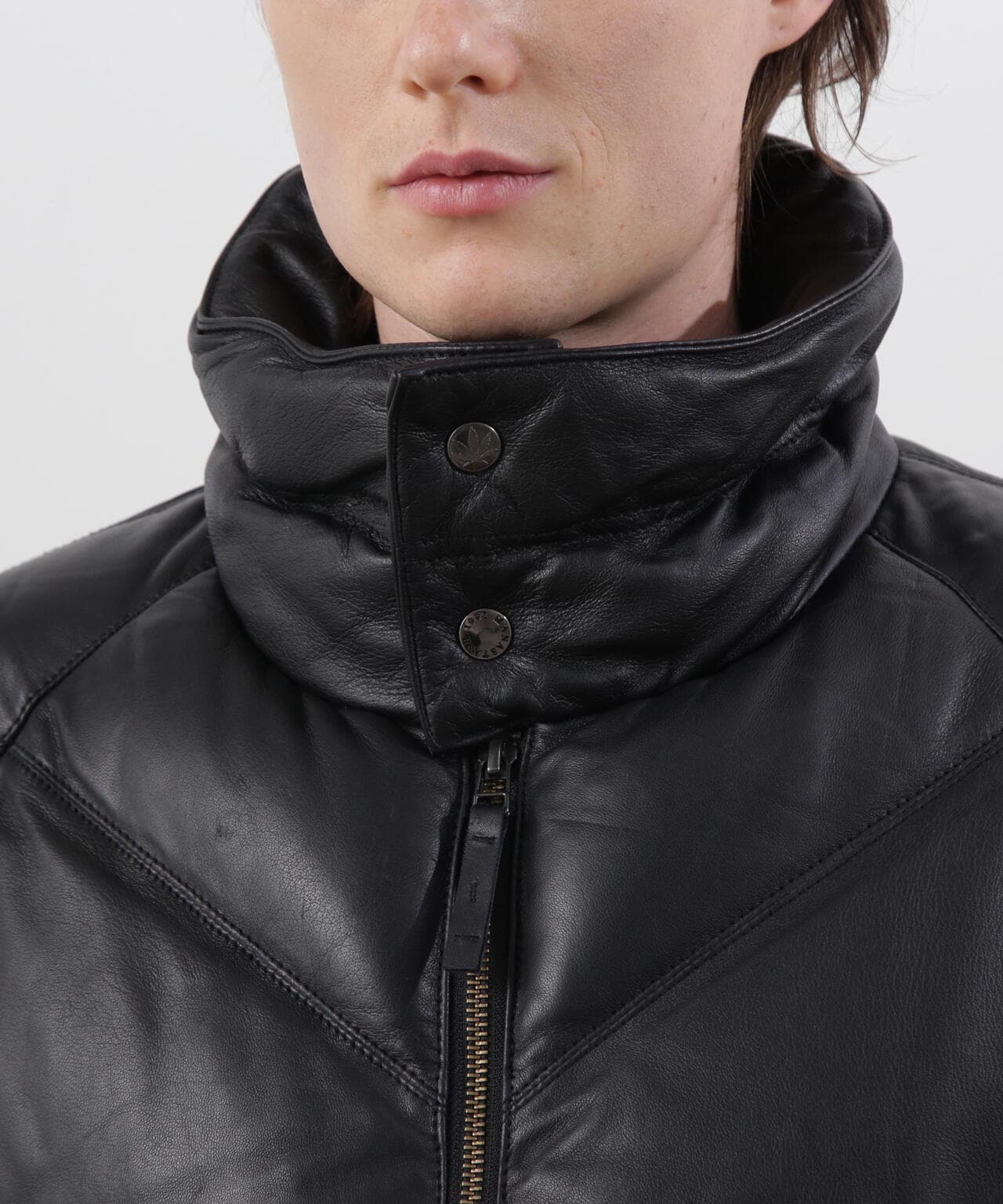 MANASTASH/マナスタッシュ/ V LEATHER DOWN JACKET