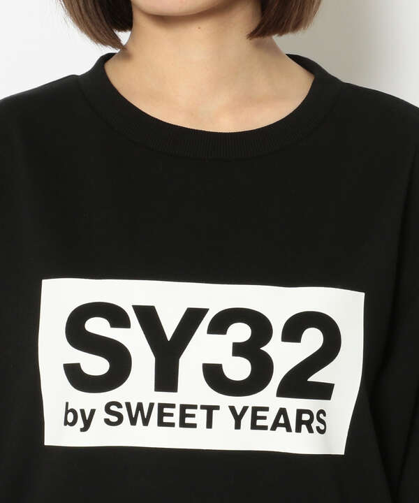 SY32 by SWEET YEARS /エスワイサーティトゥ バイ スィートイヤーズ/BOX LOGO SWEAT ONEPIECE