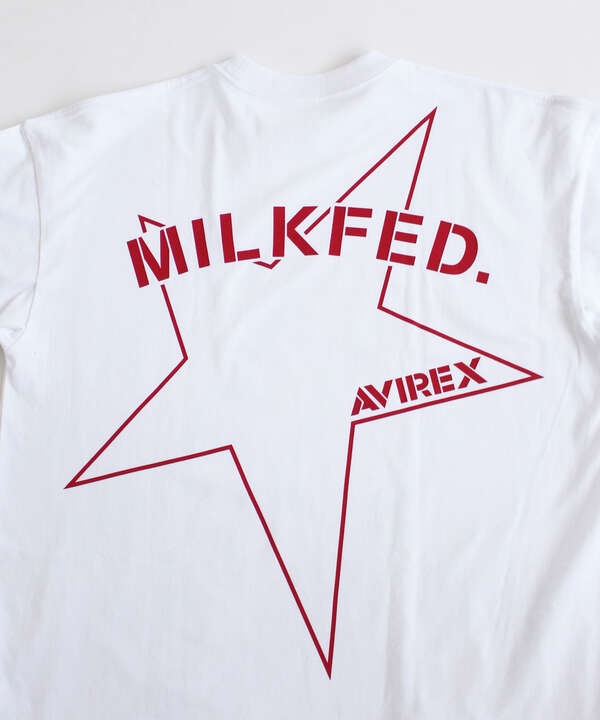 【MILKFED.×AVIREX】ビッグスター Tシャツ/BIG STAR T-SHIRT
