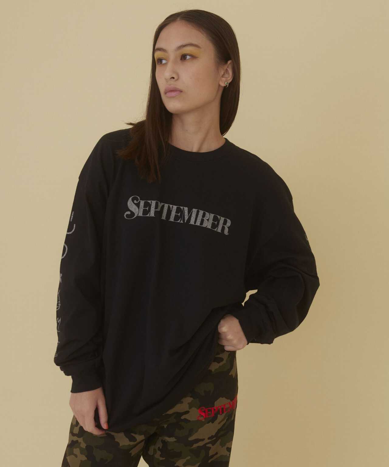 SEPTEMBER/セプテンバー/SEPTEMBER LONG TEE/ロゴロングスリーブT