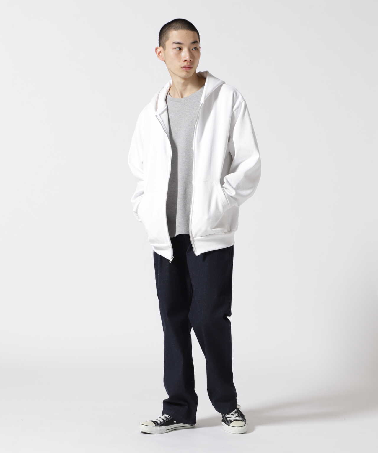 Los Angeles Apparel/ロサンゼルスアパレル　14OZ HEAVY FLEECE ZIP UP HOODED ジップアップ