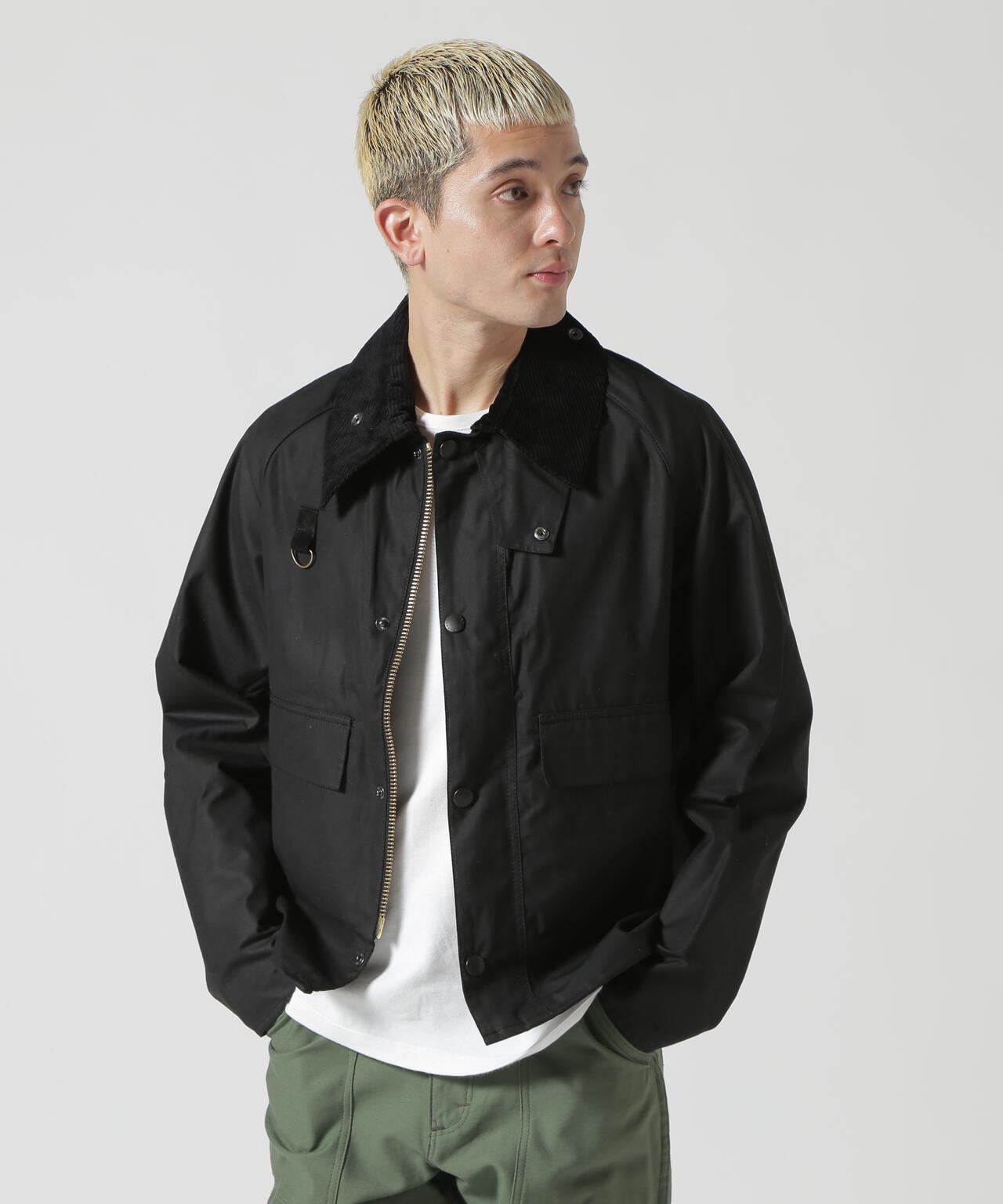 Barbour  spey jacket  BLACK  XLファッション