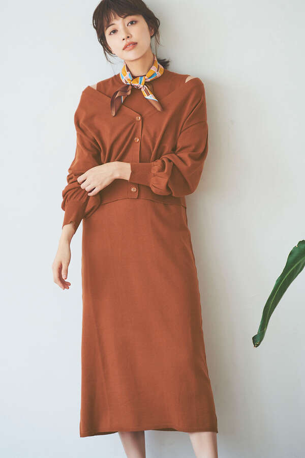 アンサンブルニットワンピース N Natural Beauty Basic サンエービーディーオンラインストア Sanei Online Store