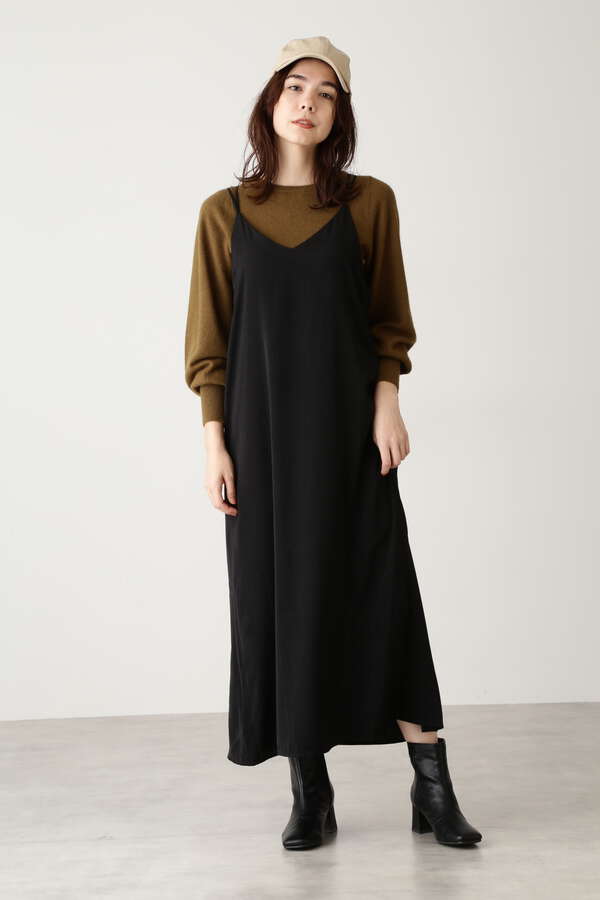 ヴィンテージライクサテンキャミワンピース N Natural Beauty Basic サンエービーディーオンラインストア Sanei Online Store