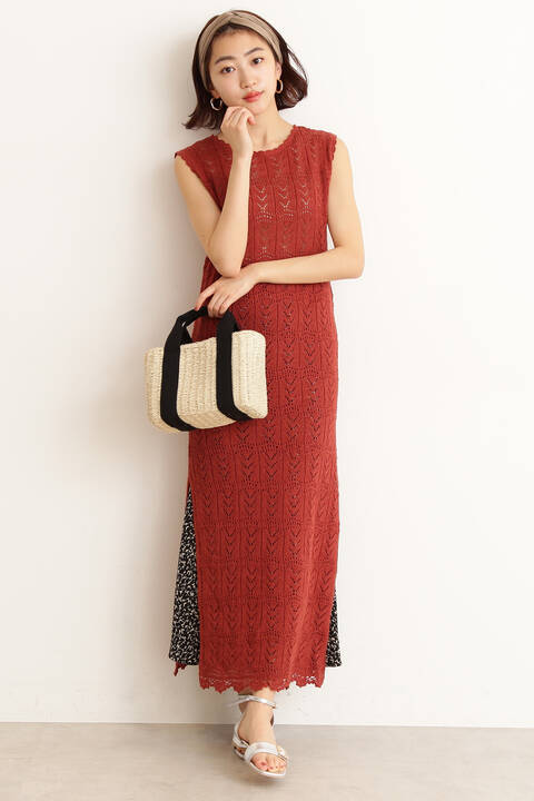 レース編みニットワンピース ワンピース ドレス N Natural Beauty Basic エヌ ナチュラルビューティーベーシック のファッション通販mix Tokyo