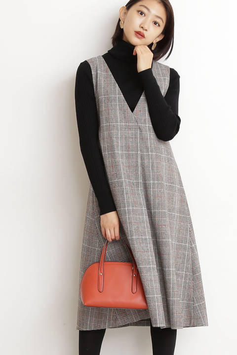 チェックジャンパースカート ワンピース ドレス N Natural Beauty Basic エヌ ナチュラルビューティーベーシック のファッション通販mix Tokyo