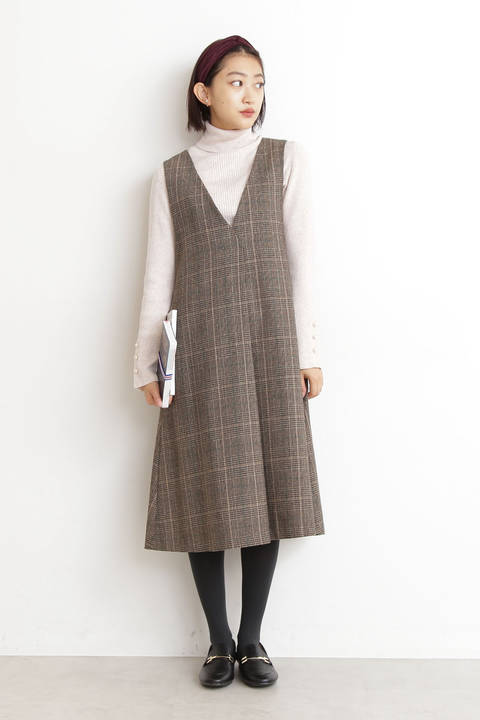 チェックジャンパースカート ワンピース ドレス N Natural Beauty Basic エヌ ナチュラルビューティーベーシック のファッション通販mix Tokyo