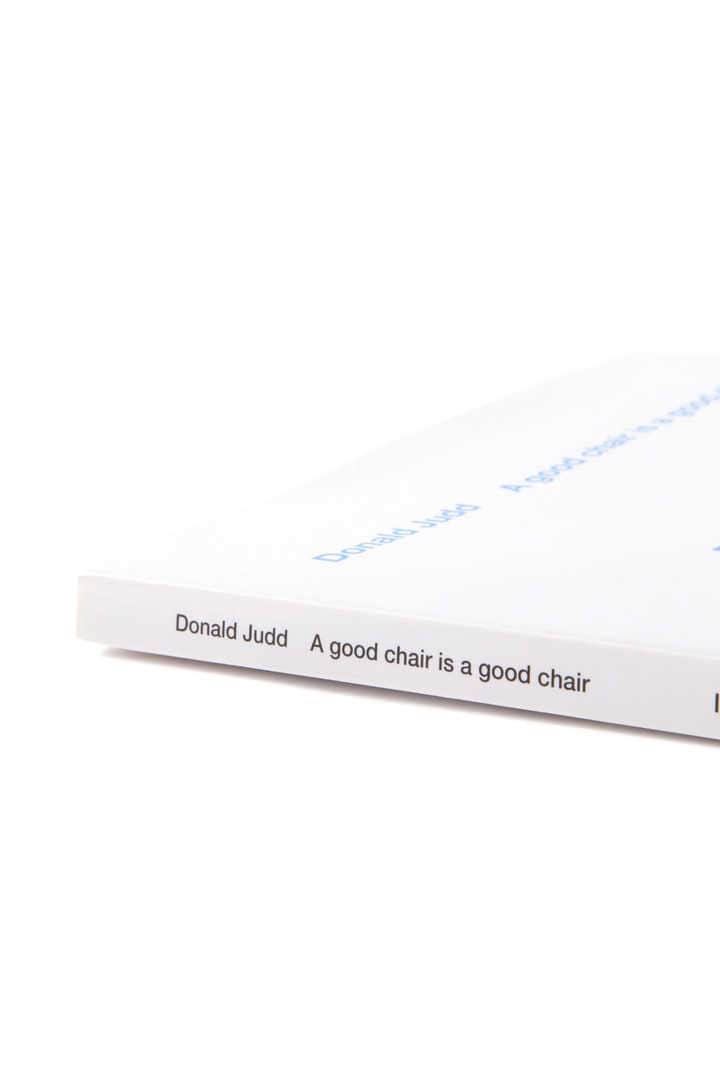 Donald Judd / A Good Chair Is a Good Chair | 書籍 | THE LIBRARY
