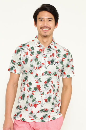 【石川プロ着用】ボタニカル柄 半袖シャツ (MENS)