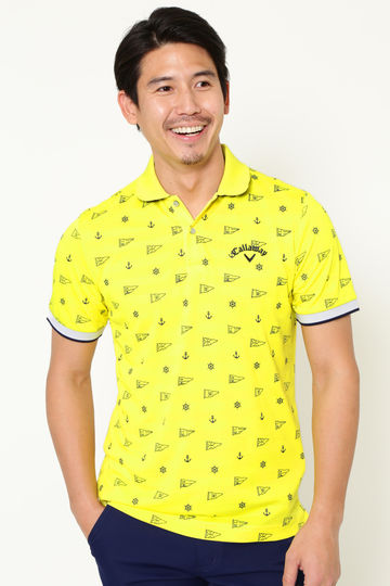 モノグラムプリント ポロシャツ (MENS)