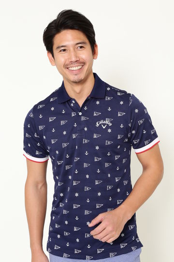 モノグラムプリント ポロシャツ (MENS)