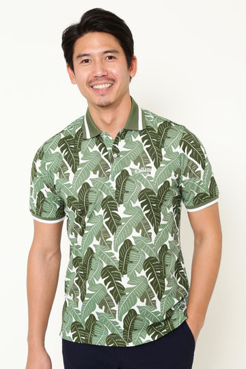 【石川プロ着用】ボタニカルプリント ポロシャツ(MENS)