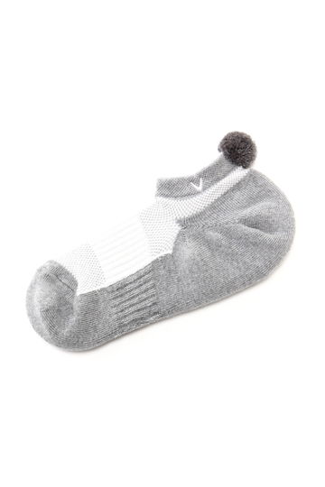 19L1SELECT 鹿の子メッシュアンクルソックス
