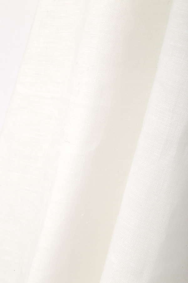 アドーア 日本製 シアー リネンシャツ ワンピース 38 ホワイト ADORE インナー付き レディース   【230722】