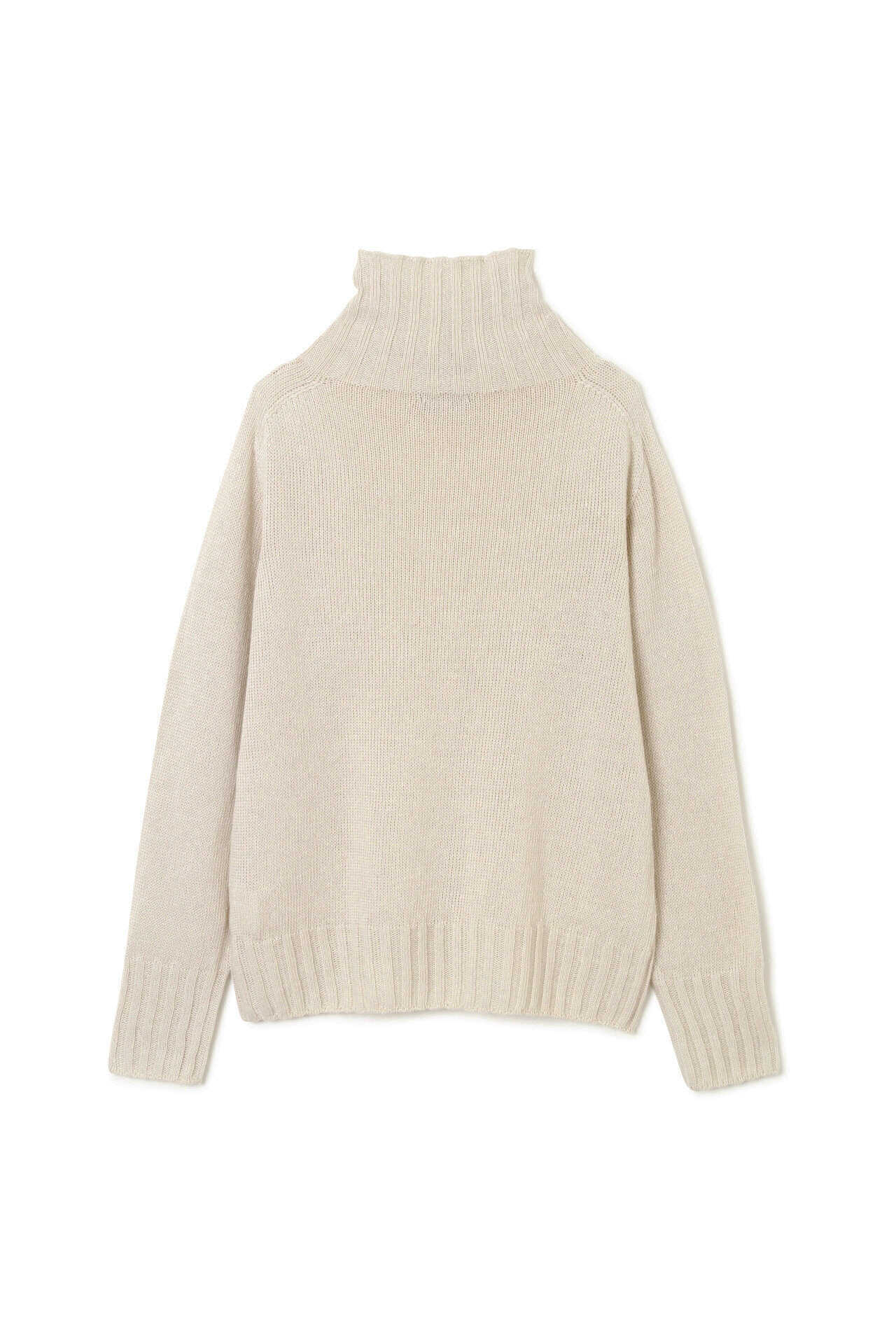 LINEN COTTON WIDE ROLL NECK7