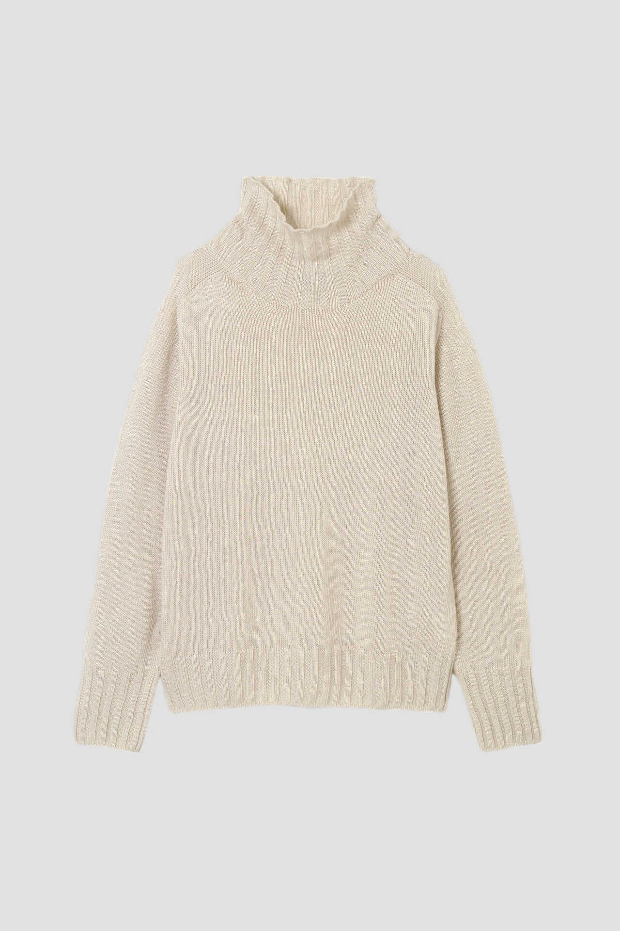 LINEN COTTON WIDE ROLL NECK6