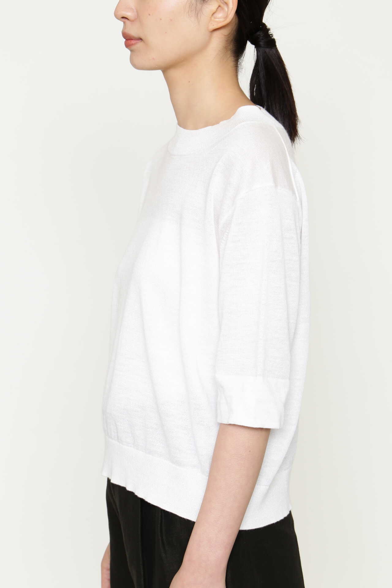 RAMIE COTTON DEEP RIB T SHIRT11