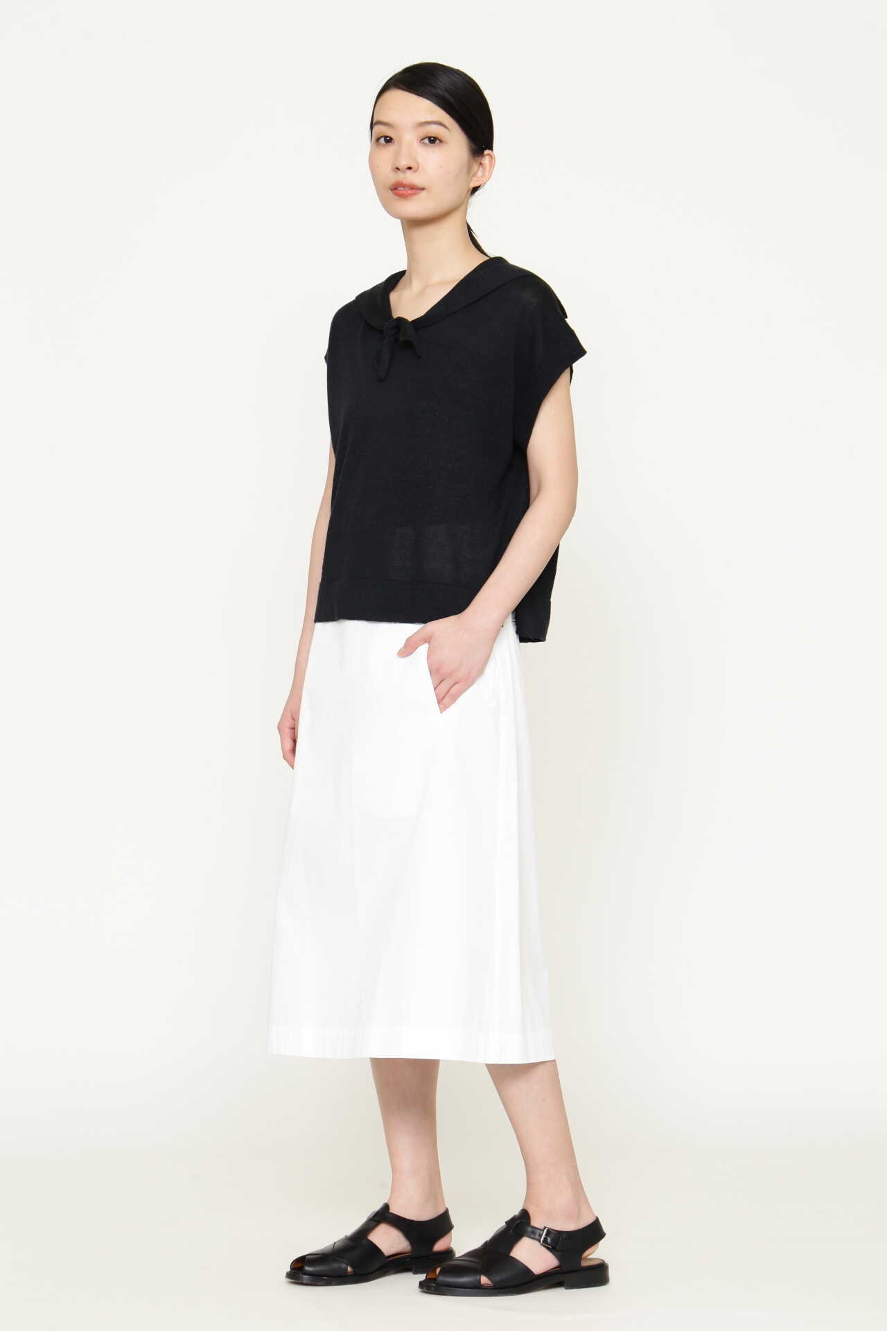 LINEN SILK SAILOR COLLAR8