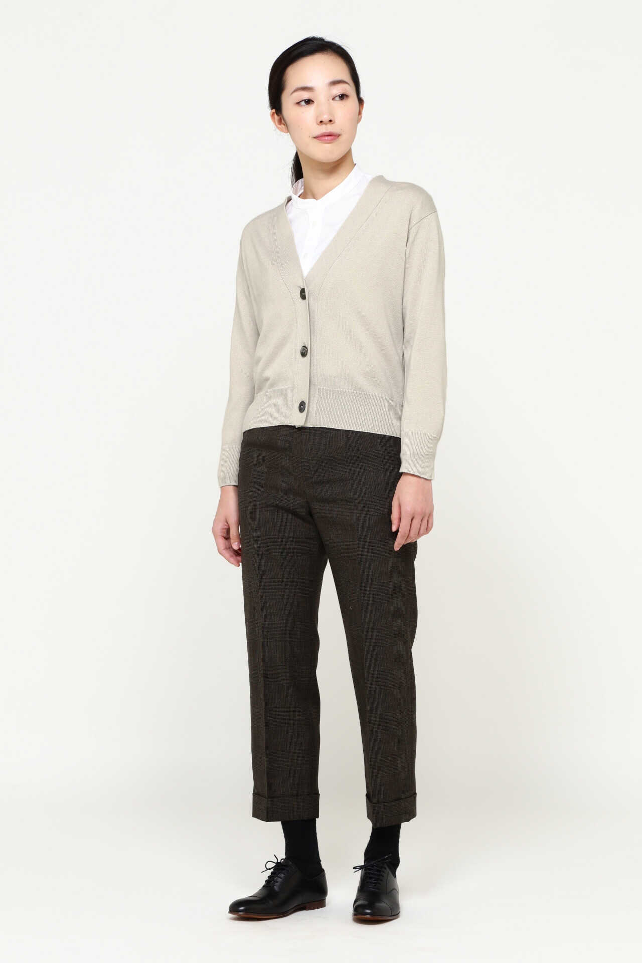 COTTON CASHMERE V NECK CARDIGAN12