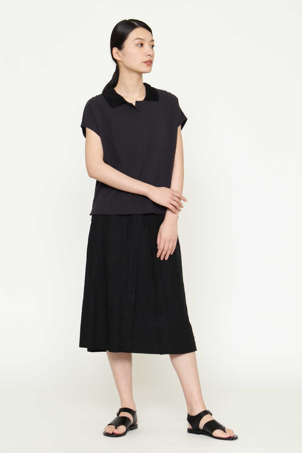 SILK COLLAR POLO6