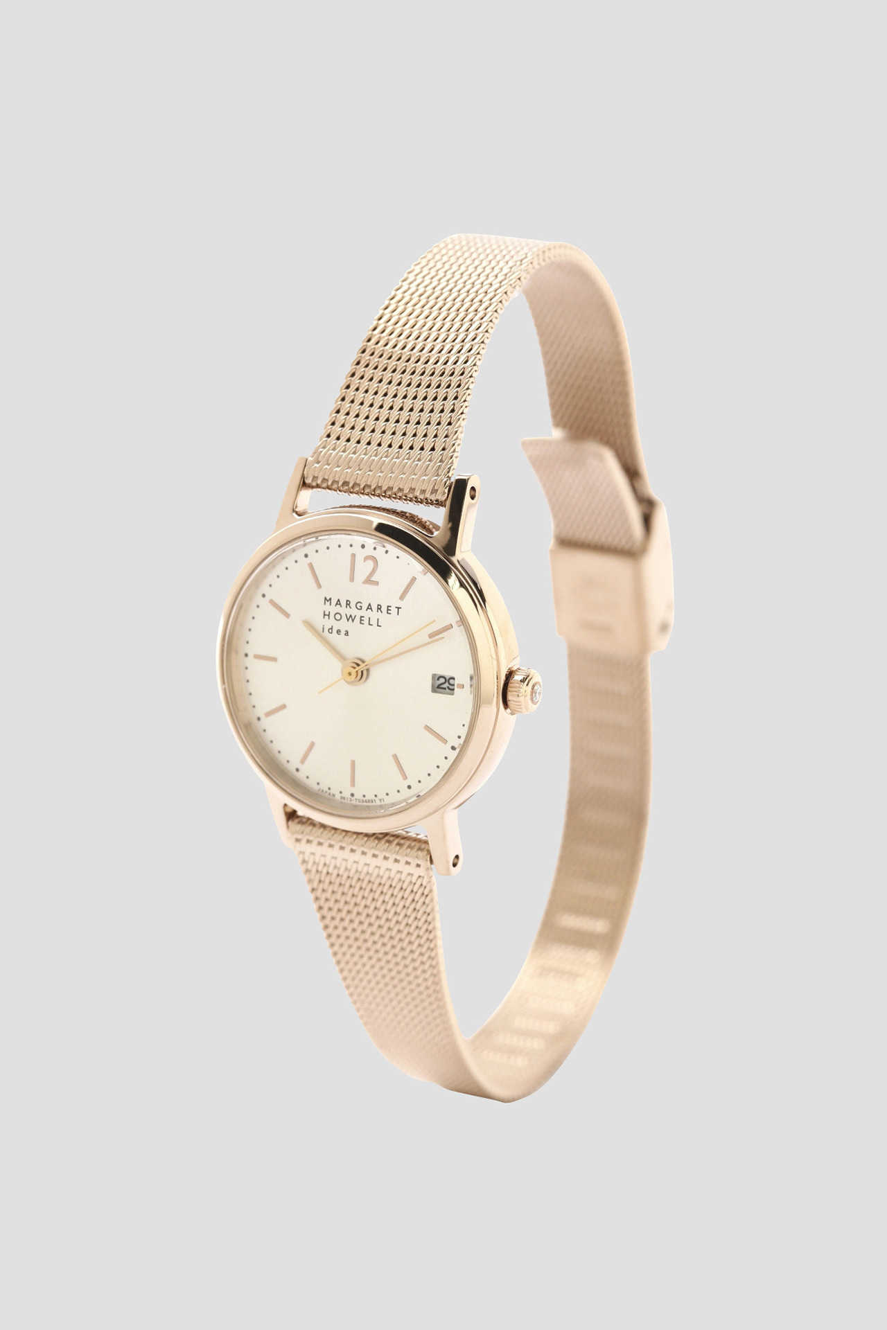 MESH BAND DATE WATCH1