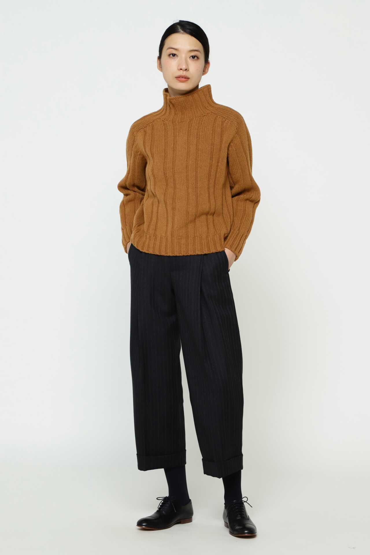 HICK NECK RIBBED JUMPER12
