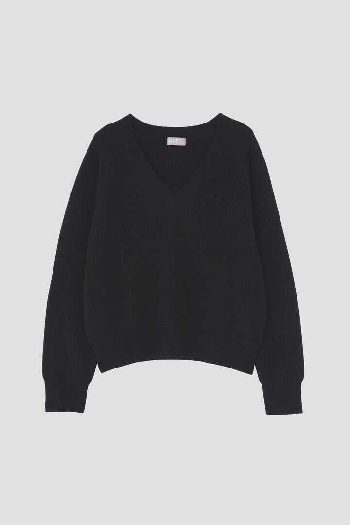 WOOL CASHMERE SILK V NECK JUMP2