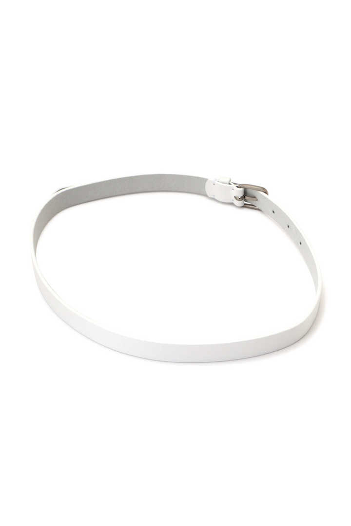 WHITE LEATHER BELT