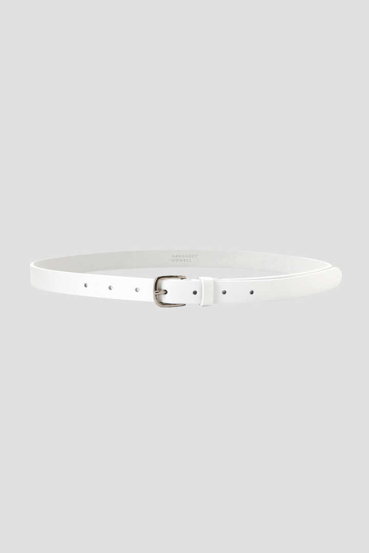 WHITE LEATHER BELT