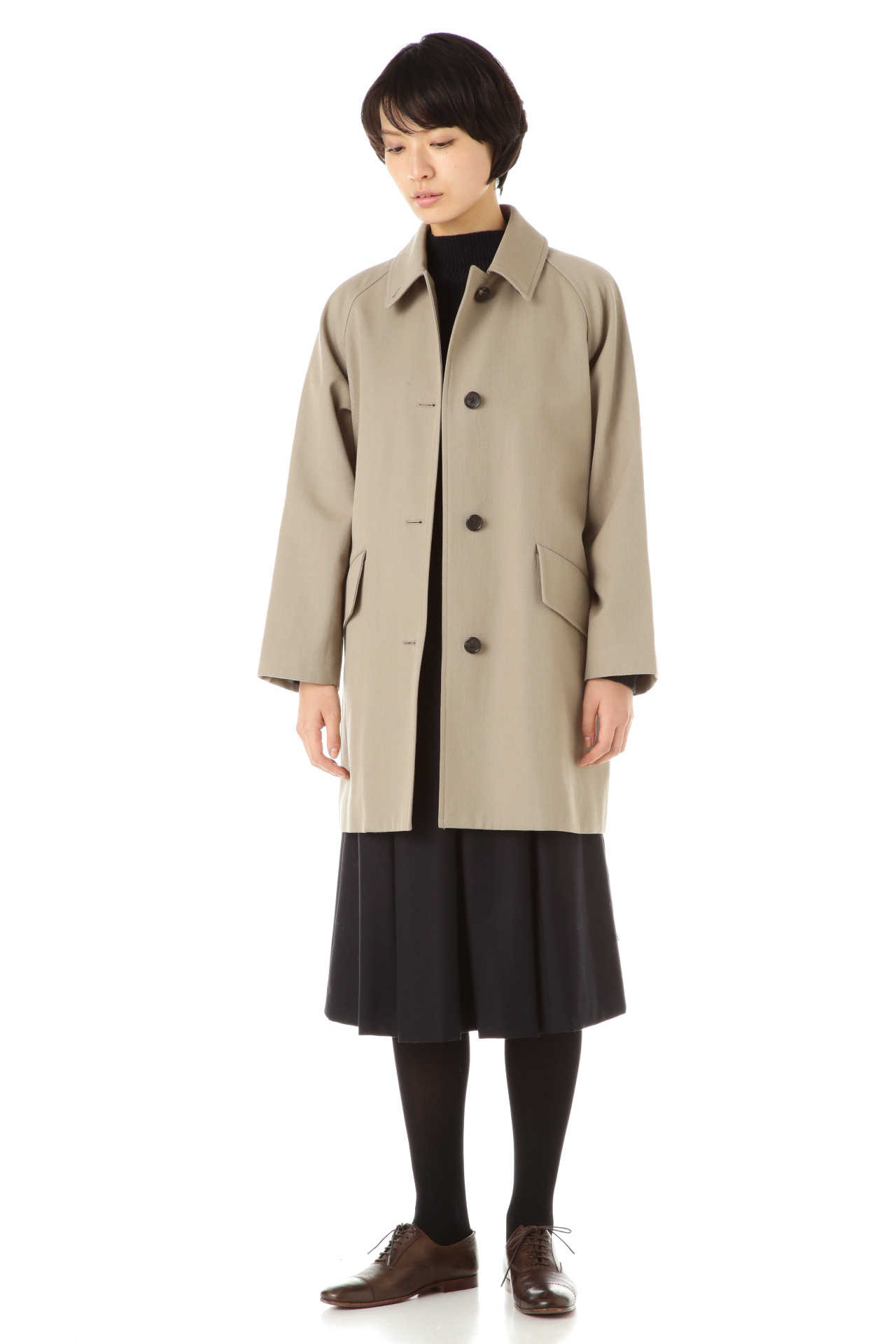 WOOL COTTON GABARDINE