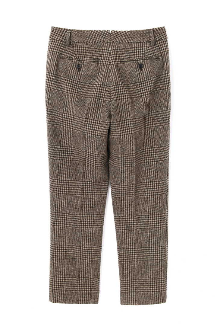 CHECK WOOL TROUSER