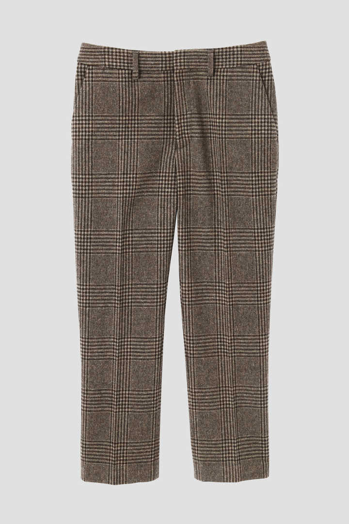 CHECK WOOL TROUSER