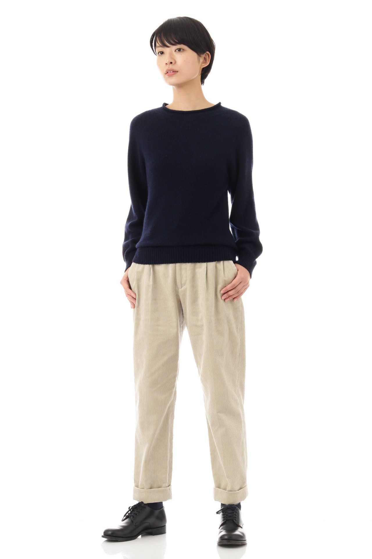 LONG SLEEVE CAST OFF ROLL NECK