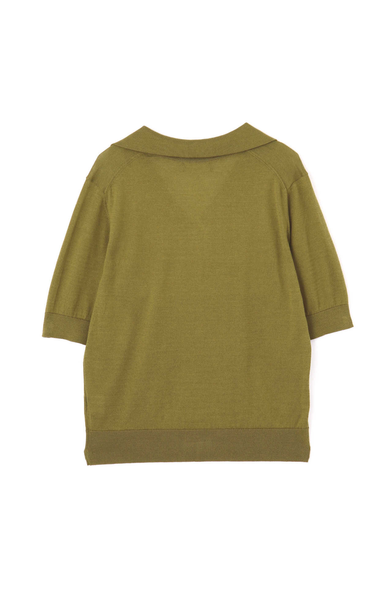 PLAIN OPEN COLLAR JUMPER