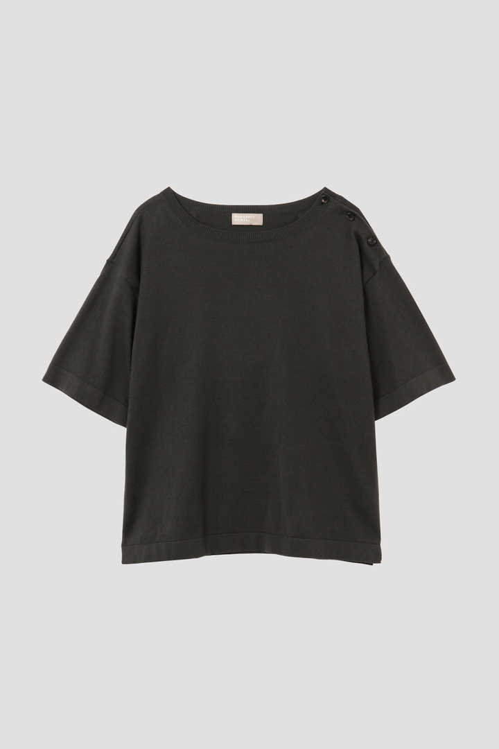 COTTON BOAT NECK T
