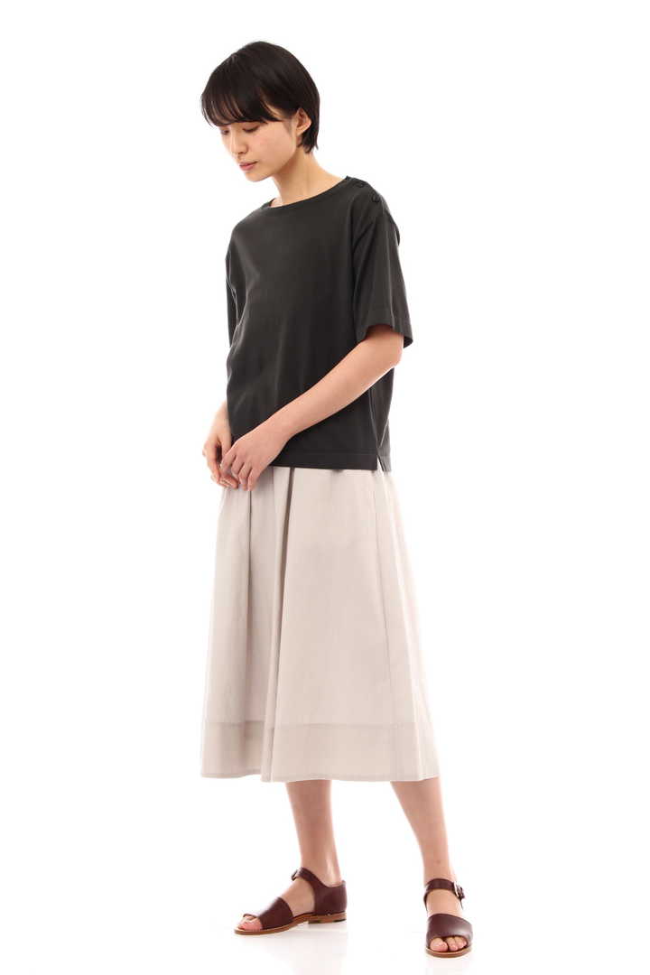 COTTON BOAT NECK T