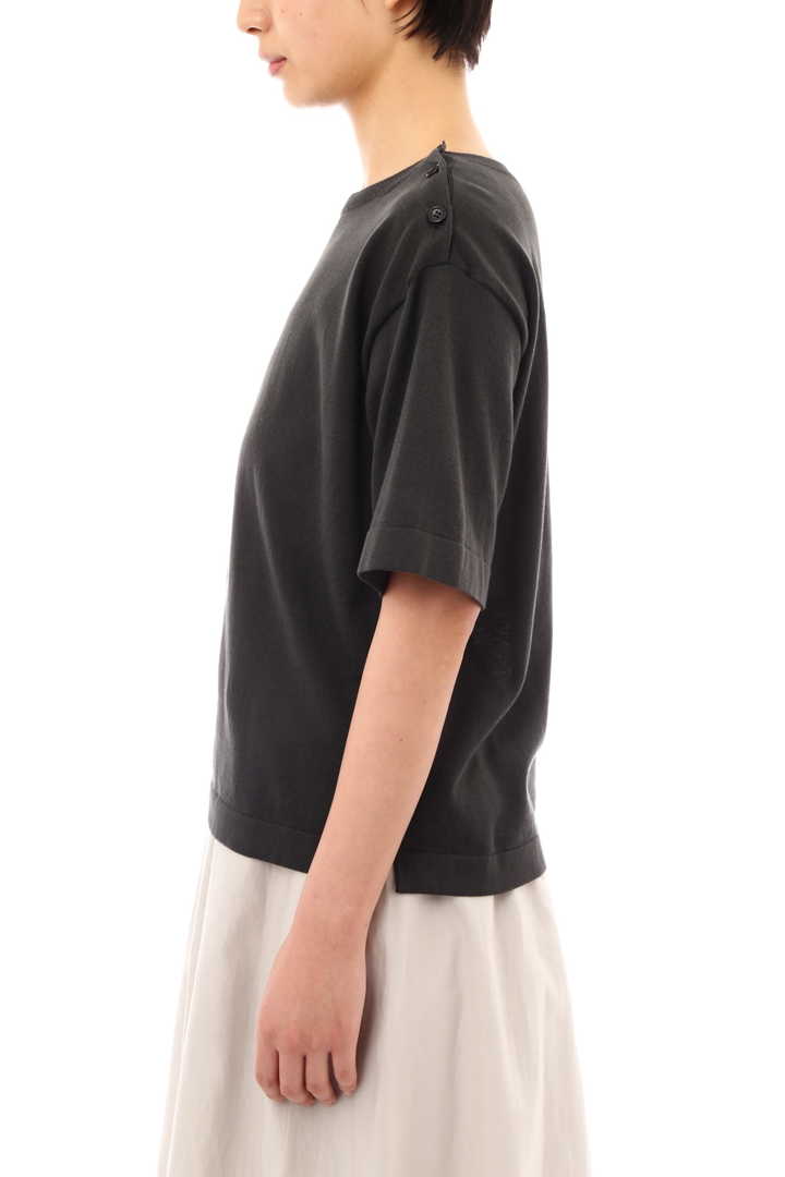 COTTON BOAT NECK T