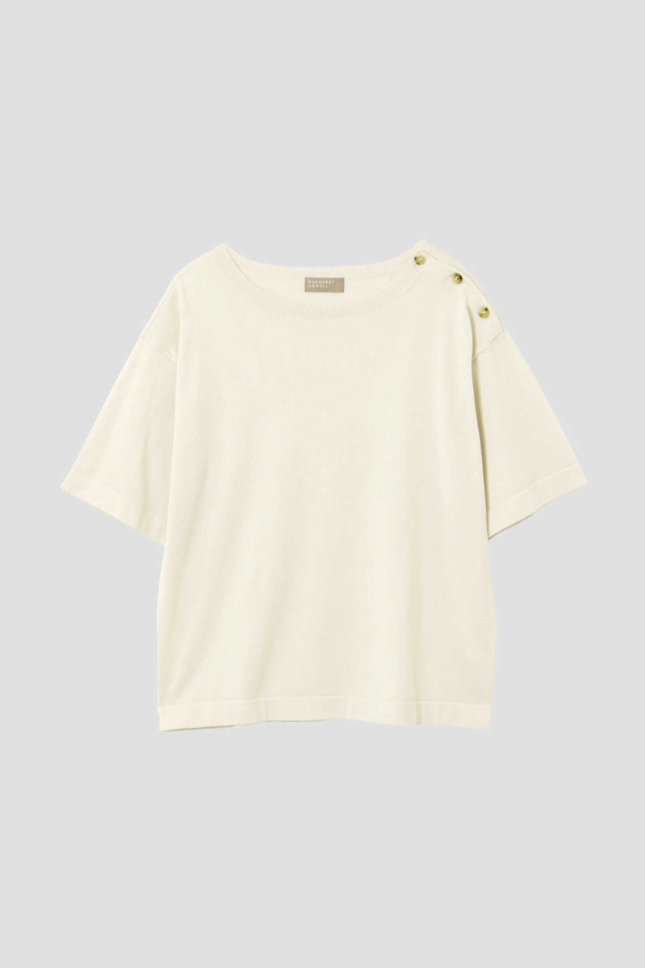 COTTON BOAT NECK T