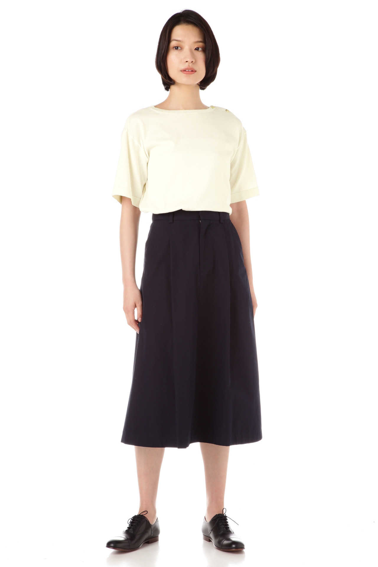 COTTON BOAT NECK T
