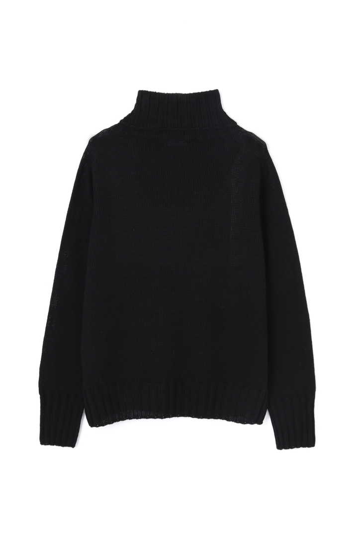 LINEN COTTON WIDE ROLL NECK