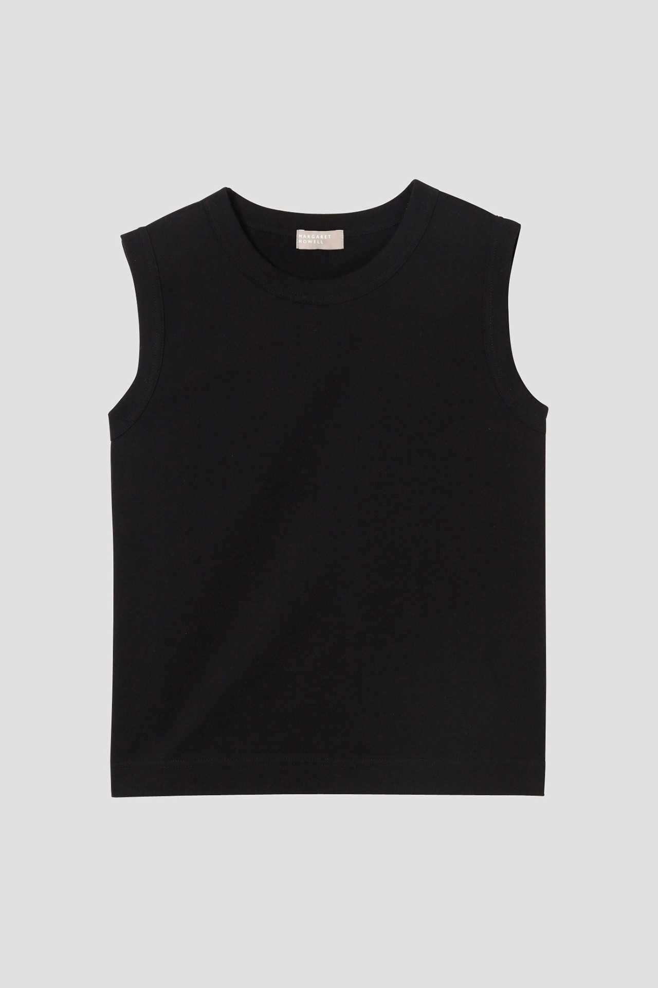 COTTON LINEN SLEEVELESS JERSEY