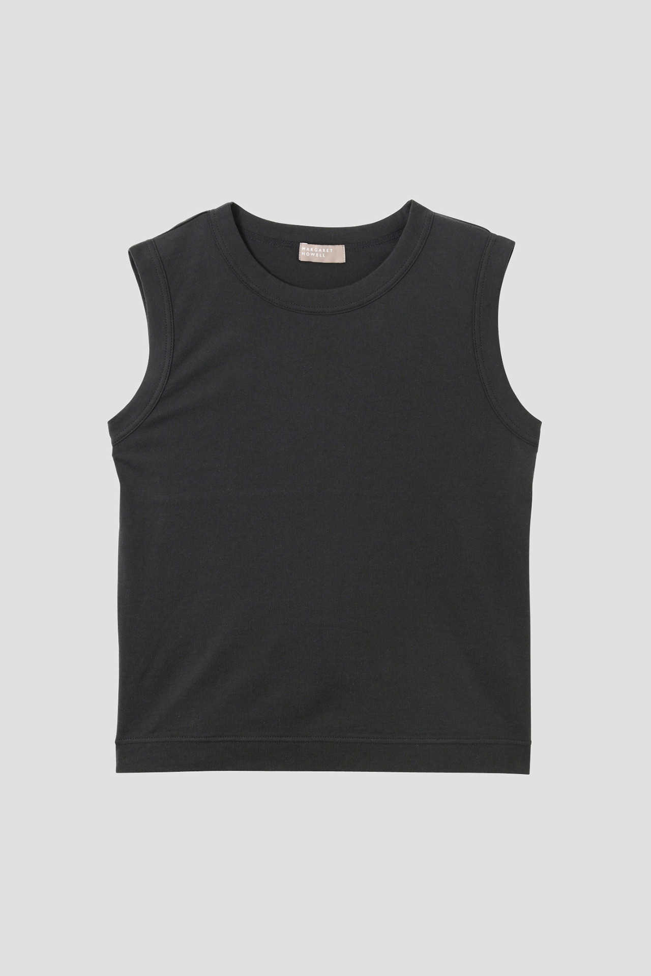 COTTON LINEN SLEEVELESS JERSEY