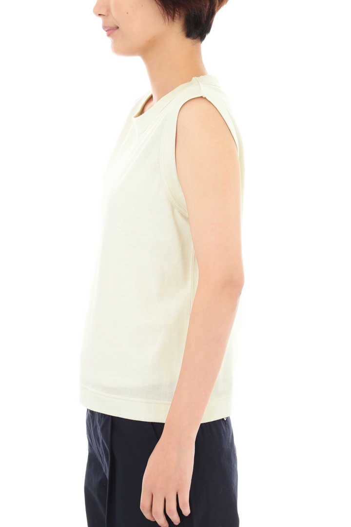 COTTON LINEN SLEEVELESS JERSEY