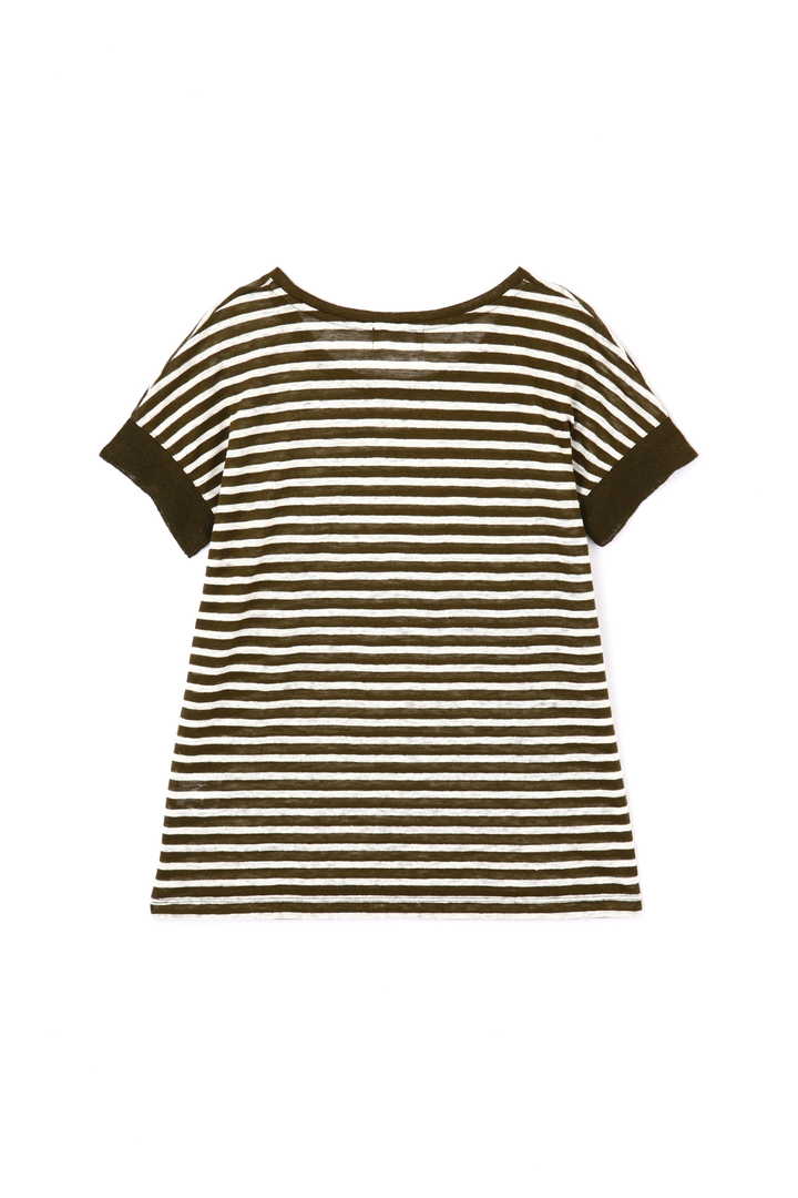 LINEN STRIPE JERSEY